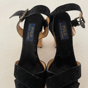 Polo Ralph Lauren Platform Suede Heel - 38